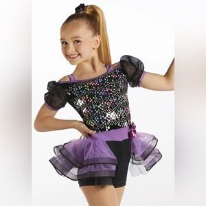 Weissman purple black dance costume